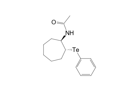 Acetamide, N-[2-(phenyltelluro)cycloheptyl]-, trans-