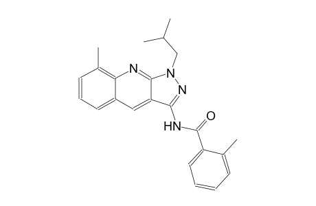 N-(1-isobutyl-8-methyl-1H-pyrazolo[3,4-b]quinolin-3-yl)-2-methylbenzamide