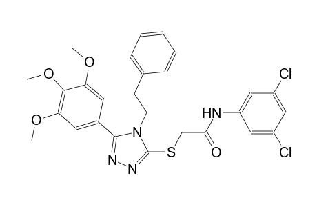 N-(3,5-dichlorophenyl)-2-{[4-(2-phenylethyl)-5-(3,4,5-trimethoxyphenyl)-4H-1,2,4-triazol-3-yl]sulfanyl}acetamide