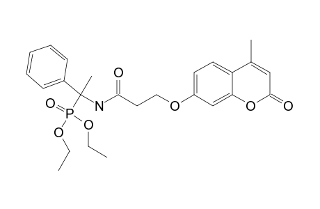 DIETHYL-(3-(4-METHYL-2-OXO-2H-CHROMEN-7-YLOXY)-PROPANAMIDO)-1-PHENYLETHYLPHOSPHONATE