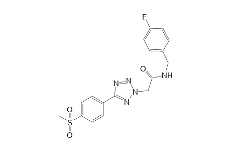 N-(4-fluorobenzyl)-2-[5-(4-mesylphenyl)tetrazol-2-yl]acetamide