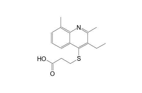 propanoic acid, 3-[(3-ethyl-2,8-dimethyl-4-quinolinyl)thio]-
