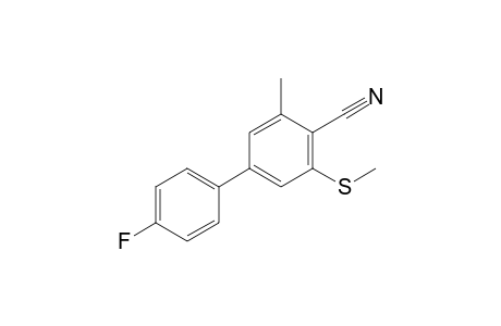 4-(4-fluorophenyl)-2-methyl-6-methylsulfanyl-benzenecarbonitrile