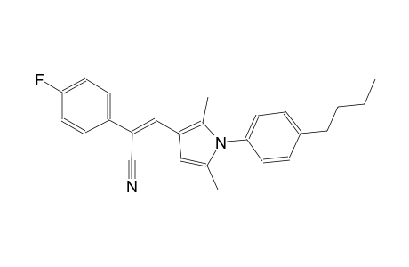 (2Z)-3-[1-(4-butylphenyl)-2,5-dimethyl-1H-pyrrol-3-yl]-2-(4-fluorophenyl)-2-propenenitrile