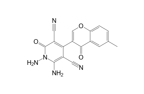 1,6-Diamino-4-(6-methyl-4-oxo-4H-chromen-3-yl)-2-oxo-1,2-dihydropyridine-3,5-dicarbonitrile