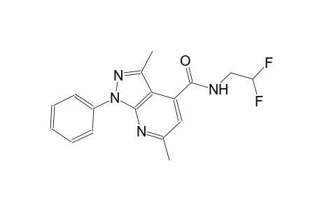 N-(2,2-difluoroethyl)-3,6-dimethyl-1-phenyl-1H-pyrazolo[3,4-b]pyridine-4-carboxamide