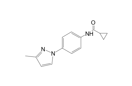 Cyclopropanecarboxamide, N-[4-(3-methyl-1H-pyrazol-1-yl)phenyl]-