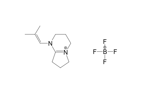 1-(2-Methyl-propenyl)-2,3,4,6,7,8-hexahydro-1H-pyrrolo[1,2-a]pyrimidin-5-ylium; tetrafluoro borate