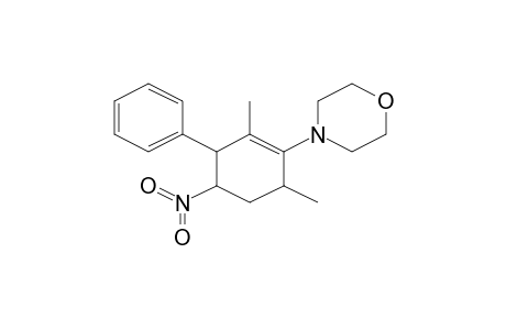 4-(2,6-Dimethyl-4-nitro-3-phenyl-1-cyclohexen-1-yl)morpholine