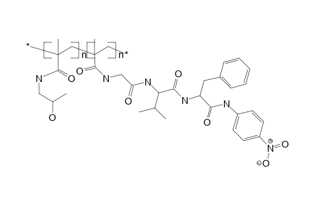 Poly[n-(2-hydroxypropyl)methacrylamide-co-n-methacryloylglycylvalylphenylalanine p-nitroanilide]