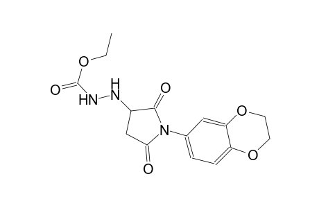 ethyl 2-[1-(2,3-dihydro-1,4-benzodioxin-6-yl)-2,5-dioxo-3-pyrrolidinyl]hydrazinecarboxylate