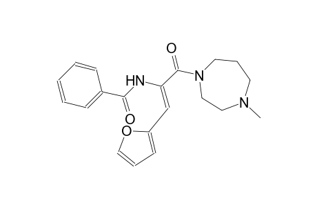 N-{(Z)-2-(2-furyl)-1-[(4-methylhexahydro-1H-1,4-diazepin-1-yl)carbonyl]ethenyl}benzamide