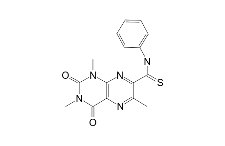 1,3,6-TRIMETHYL-2,4-DIOXO-7-PHENYLTHIO-CARBAMOYL-PTERIDINE