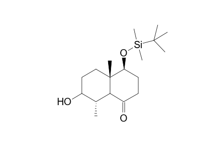 (4.alpha.,4a.alpha.,7.alpha.,8.beta.,8a.beta.)-4-[(tert-Butyldimethylsilyl)oxy]octahydro-7-hydroxy-1(2H)-naphthaleneone