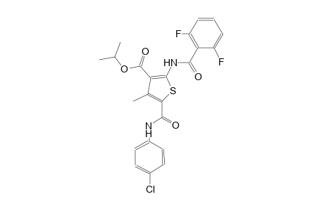 isopropyl 5-[(4-chloroanilino)carbonyl]-2-[(2,6-difluorobenzoyl)amino]-4-methyl-3-thiophenecarboxylate