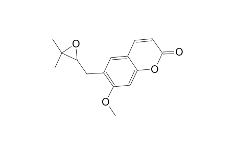 2H-1-Benzopyran-2-one, 6-[(3,3-dimethyloxiranyl)methyl]-7-methoxy-