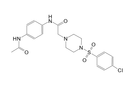 1-piperazineacetamide, N-[4-(acetylamino)phenyl]-4-[(4-chlorophenyl)sulfonyl]-