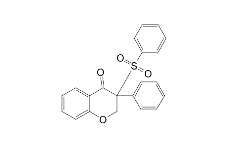 3-Phenyl-3-(phenylsulfonyl)chroman-4-one