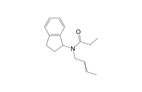 1-(N-2-butenylpropanoylamino)indane