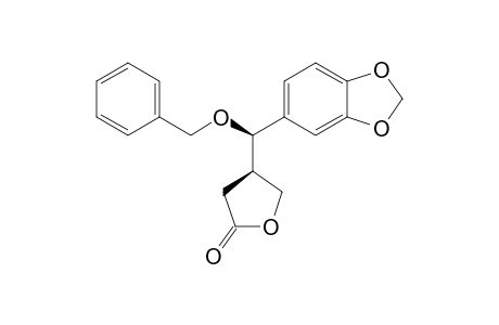 (4R*)-4-[(R*)-1,3-Benzodioxol-5-yl(benzyloxy)methyl]dihydrofuran-2(3H)-one