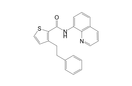 3-Phenethyl-N-(quinolin-8-yl)thiophene-2-carboxamide