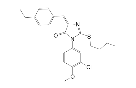 4H-imidazol-4-one, 2-(butylthio)-3-(3-chloro-4-methoxyphenyl)-5-[(4-ethylphenyl)methylene]-3,5-dihydro-, (5E)-