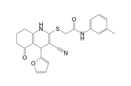 acetamide, 2-[[3-cyano-4-(2-furanyl)-1,4,5,6,7,8-hexahydro-5-oxo-2-quinolinyl]thio]-N-(3-methylphenyl)-