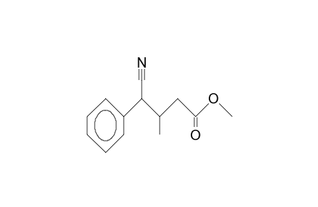 G-Cyano-B-methyl-benzenebutanoic acid, methyl ester diast. A