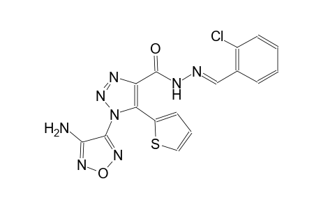 1-(4-amino-1,2,5-oxadiazol-3-yl)-N'-[(E)-(2-chlorophenyl)methylidene]-5-(2-thienyl)-1H-1,2,3-triazole-4-carbohydrazide