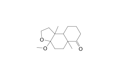 Naphtho[2,1-b]furan-6(2H)-one, decahydro-3a-methoxy-5a,9b-dimethyl-