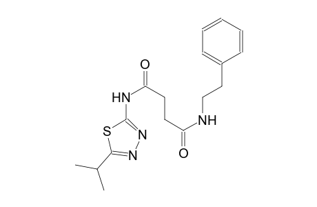 N~1~-(5-isopropyl-1,3,4-thiadiazol-2-yl)-N~4~-(2-phenylethyl)succinamide
