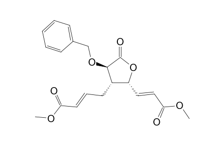 Methyl (E)-4-(2R*,3S*,4R*)-4-(benzyloxy)-2-[(E)-3-methoxy-3-oxo-1-propenyl]-5-oxotetrahydro-3-furanyl-2-butenoate