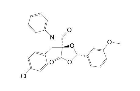 (4-r,3-t,6-c)-2-Aza-5,7-dioxa-3-(4'-chlorophenyl)-6-(m-methoxyphenyl)-2-phenyl-spiro[3.4]octane-1,8-dione