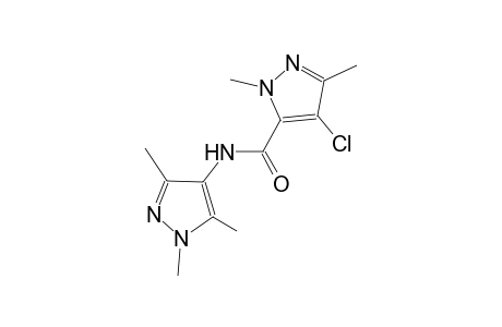 4-chloro-1,3-dimethyl-N-(1,3,5-trimethyl-1H-pyrazol-4-yl)-1H-pyrazole-5-carboxamide