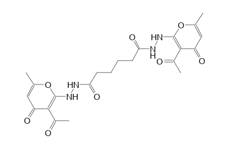 N'~1~,N'~6~-bis(3-acetyl-6-methyl-4-oxo-4H-pyran-2-yl)hexanedihydrazide