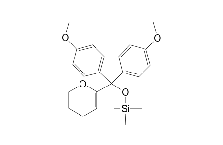 ((3,4-dihydro-2H-pyran-6-yl)bis(4-methoxyphenyl)methoxy)trimethylsilane