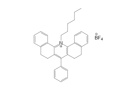 14-hexyl-7-phenyl-5,6,8,9-tetrahydrodibenz[c,b]acridinium tetrafluoroborate(1-)