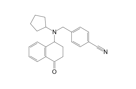 4-[Cyclopentyl(4-oxo-1,2,3,4-tetrahydro-1-naphthalenyl)amino]methylbenzonitrile