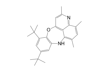 9,11-Di-tert-butyl-2,4,6-trimethyl-7H-quinolino-[4,5-bc][1,5]benzoxazepine