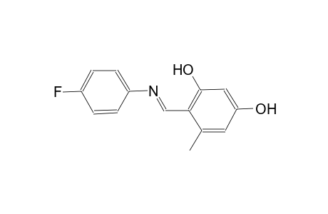 4-{(E)-[(4-fluorophenyl)imino]methyl}-5-methyl-1,3-benzenediol