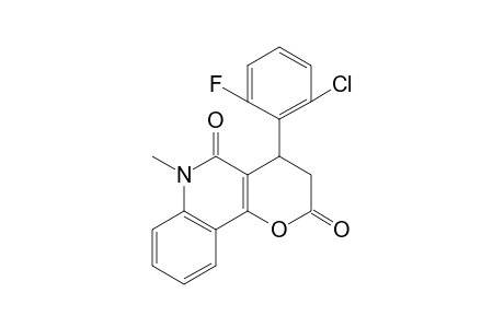 2H-Pyrano[3,2-c]quinoline-2,5(3H)-dione, 4-(2-chloro-6-fluorophenyl)-4,6-dihydro-6-methyl-