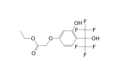 acetic acid, [3-hydroxy-4-[2,2,2-trifluoro-1-hydroxy-1-(trifluoromethyl)ethyl]phenoxy]-, ethyl ester