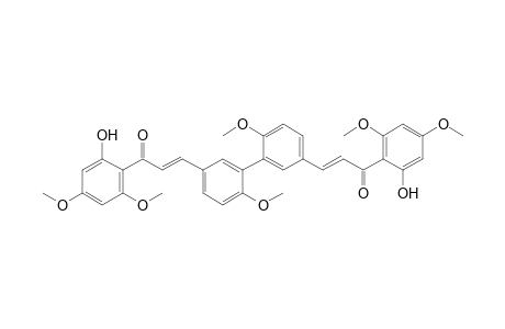 2',2'"-Dihydroxy-4,4',4",4'",6',6'"-hexamethoxy-3,3"-bichalcone