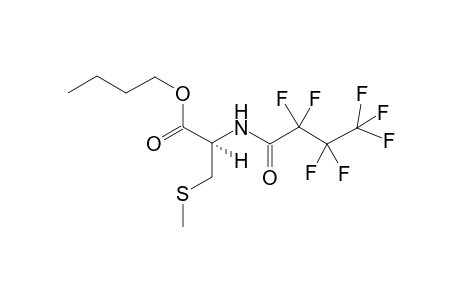 N-Heptafluorobutyryl, n-butyl ester divative of s-methyl cystine