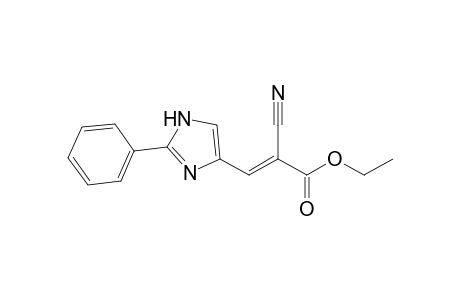 (E)-2-cyano-3-(2-phenyl-1H-imidazol-5-yl)-2-propenoic acid ethyl ester