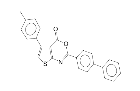 5-(4-methylphenyl)-2-(4-phenylphenyl)-4H-thieno[2,3-d]-1,3-oxazin-4-one