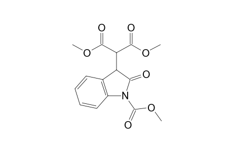 Dimethyl 2-(1-carbomethoxy-2-oxo-2,3-dihydro-1H-indol-3-yl)malonate
