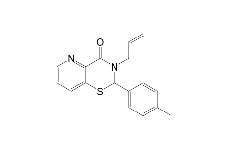 4H-Pyrido[3,2-e]-1,3-thiazin-4-one, 2,3-dihydro-2-(4-methylphenyl)-3-(2-propenyl)-