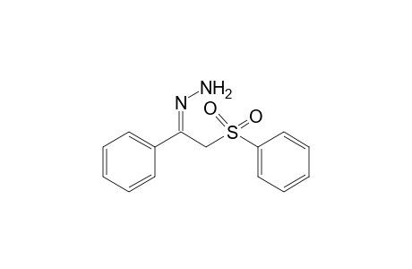 Ethanone, 1-phenyl-2-phenylsulfonyl-, hydrazone