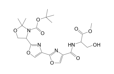 4-(2-Hydroxy-1-methoxycarbonyl-ethylcarbamoyl)-2'',2''-dimethyl-4'',5''-dihydro-[2,4';2',4'']teroxazole-3''-carboxylic acid tert-butyl ester
